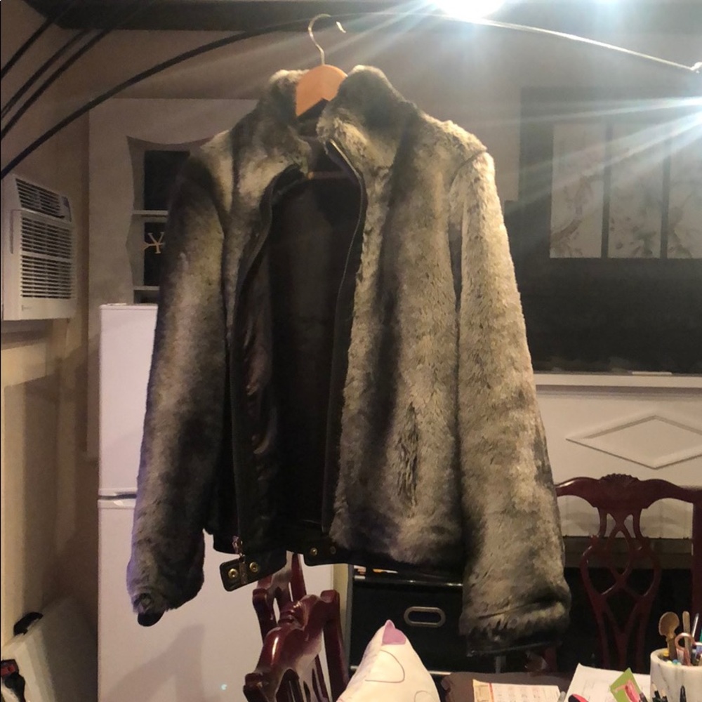 Faux fur jacket